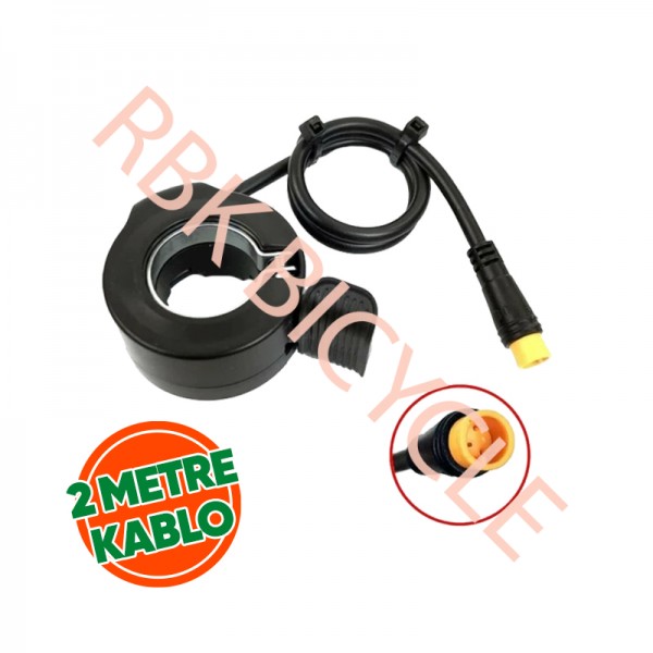 RBK-0690 E-BİKE GAZ KOLU PARMAK BASMALI 2 METRE KABLO 